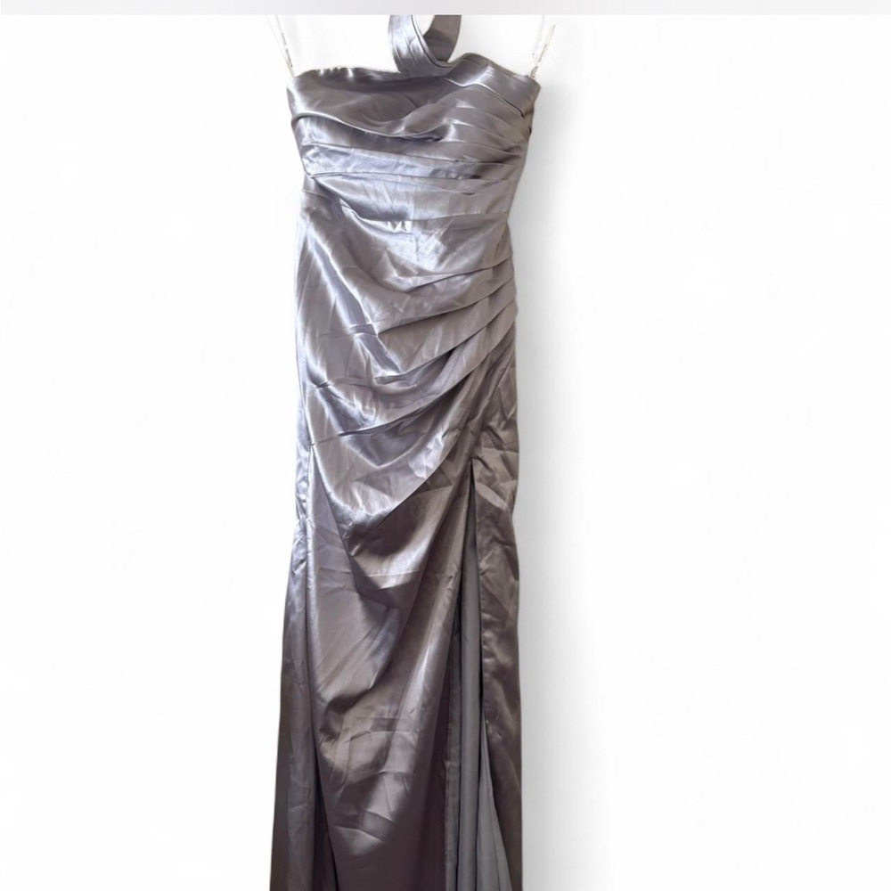 Elegant Gray Evening Gown